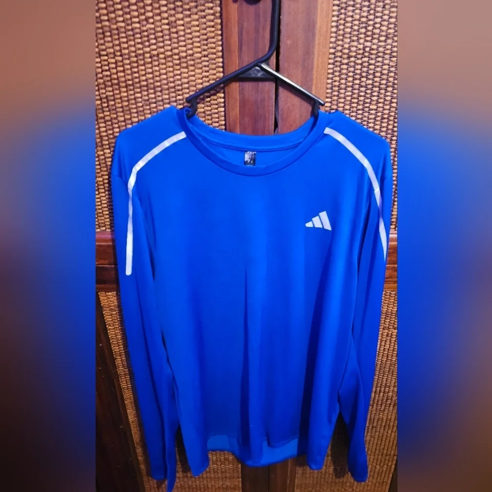 Adidas EUC Mens Large Blue Performance Top